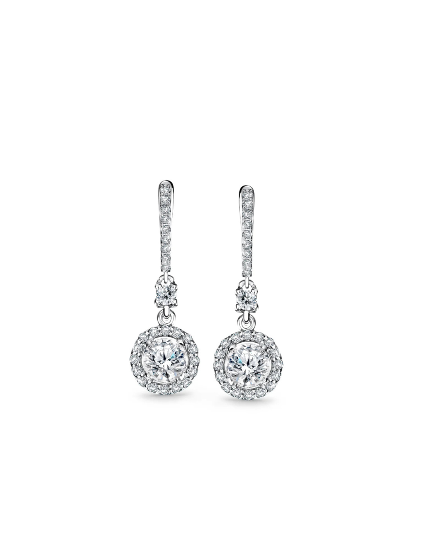 Drops of Halo Earrings