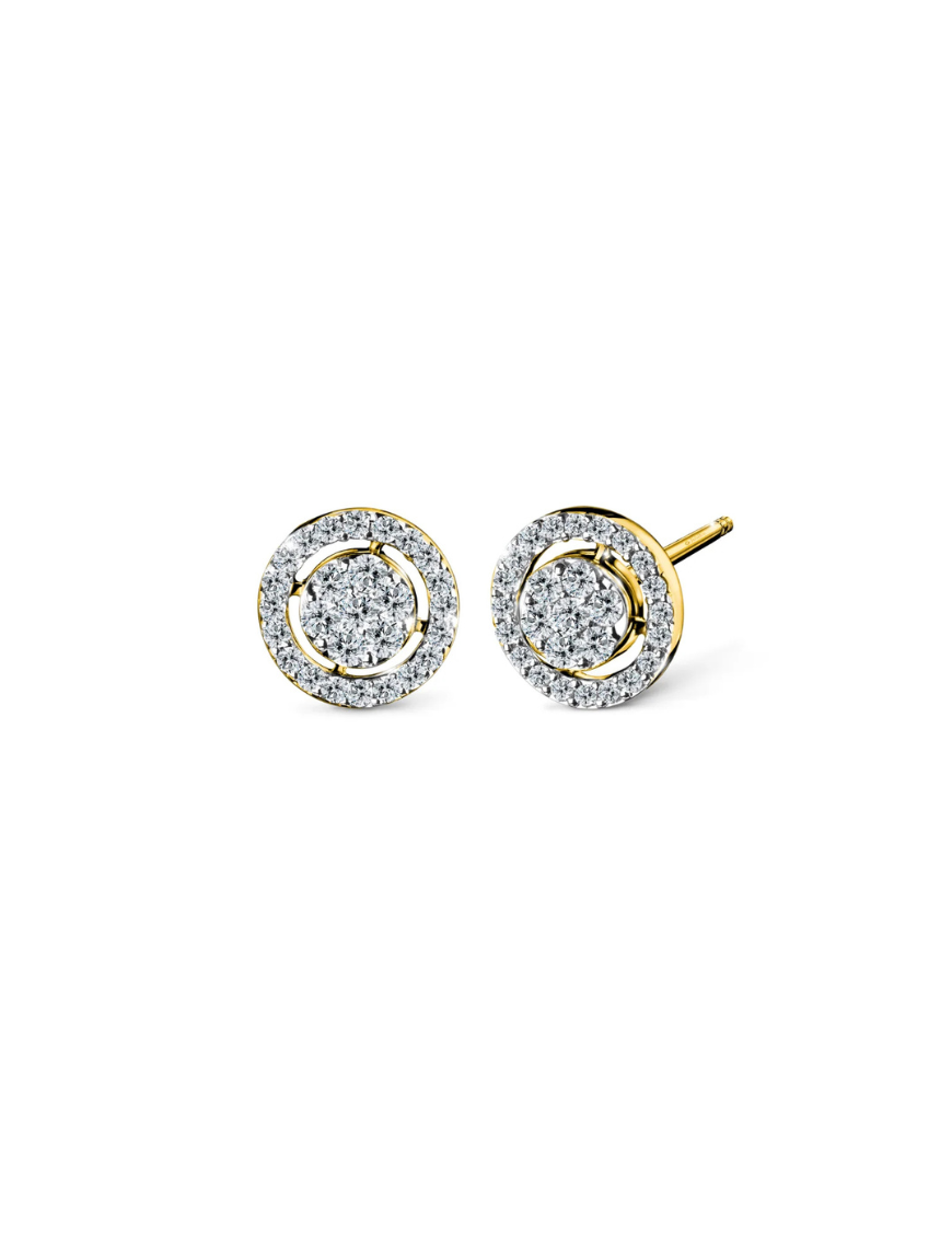 Floriss Halo Diamond Earrings